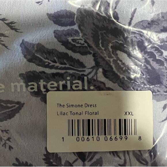 Hill House The Simone Dress Lilac floral Sz XXL - Picture 4 of 5